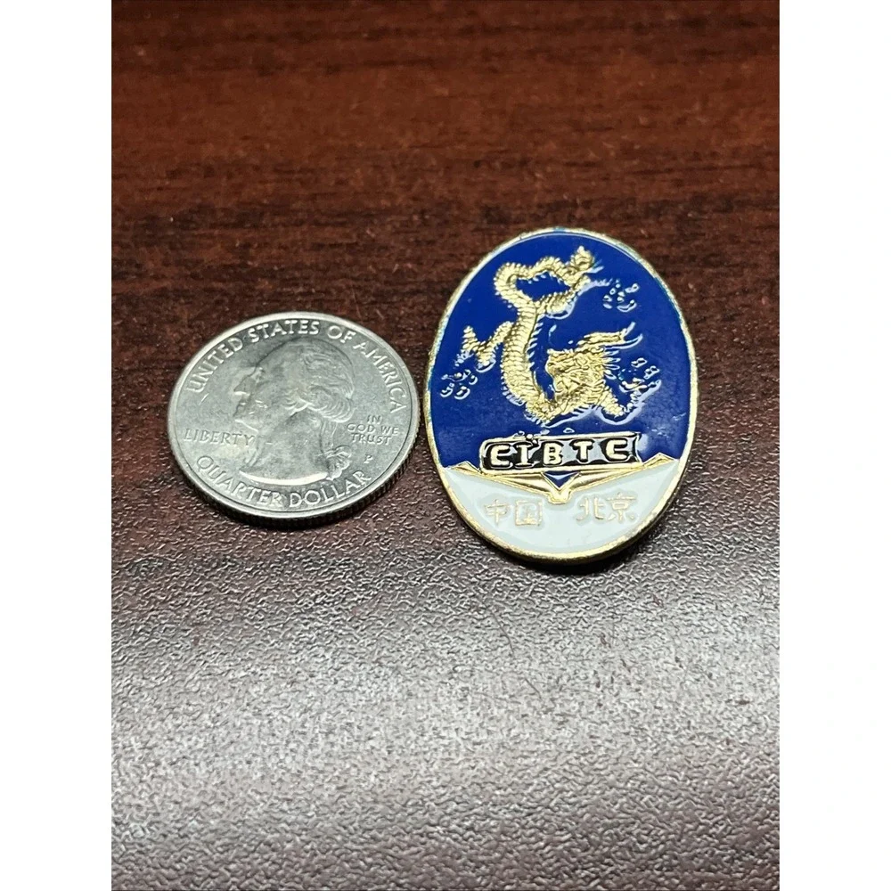China International‎ Book Trading Corporation Dragon Lapel Hat Pin